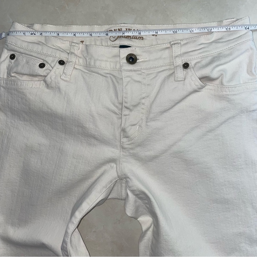 Off White Straight Leg Denim Jeans - Picture 3 of 10